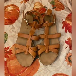 J.crew sandals women size 8 light brown